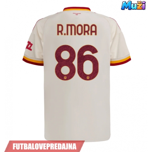 Lacne Muži Futbalové dres AS Roma Rodrigo Mora #86 2026-27 Krátky Rukáv - Preč